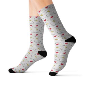 Blu Ski Heartfelt Sublimation Socks