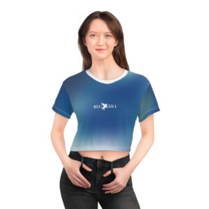 Blue Gradient Women’s Crop Tee