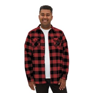 Buffalo Plaid Flannel Jacket — Red & Black